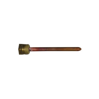 Pozzetto per sonda 1/2 gas conico 10 cm per un bulbo diam. 7 x 8 mm.