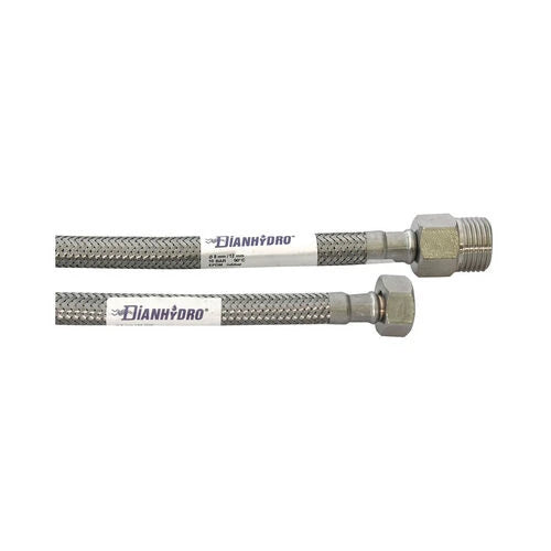 Flessibile inox modello prolungato cm. 80 mf 3/8 x 3/8