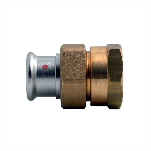 Bocchettone dado e raccordo femmina in ottone press acciaio carbonio 1/2 x 15
