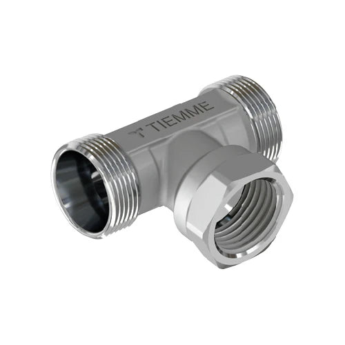 Raccordo a t maschio femmina cromato 1/2 24x19 fil d.16