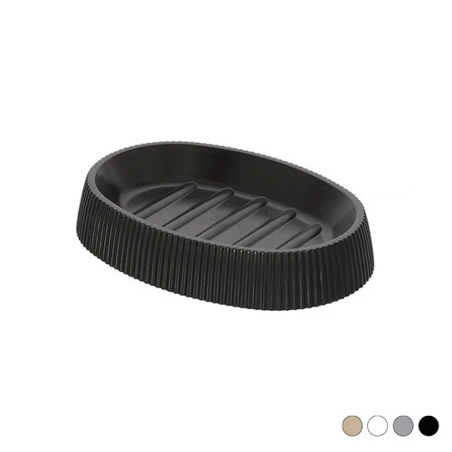 Porta sapone london nero 12 5 x 9 x h2 4 cm