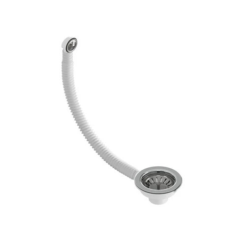 Piletta con cestello hook flex c/tp per lavello cucina 1 1/2 x 110 troppop. tondo