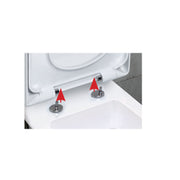 Coprivaso Originale in termoindurente Ceramica Azzurra Comoda chiusura soft close