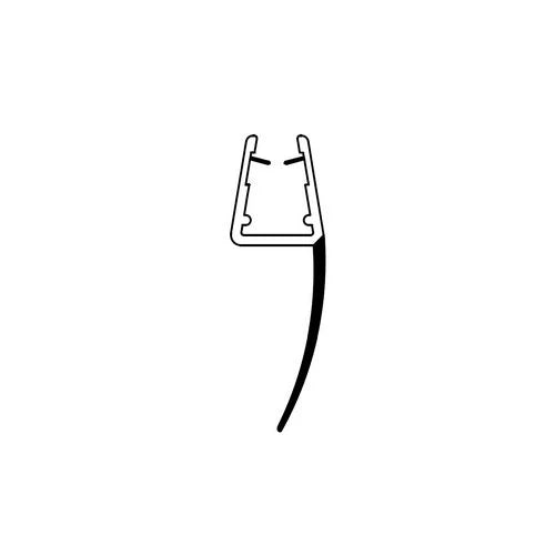 Profilo gocciolatoio in pvc per cristalli box doccia 405 2mt -