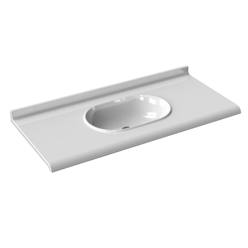 Consolle sospesa in ceramica cm 150x55 con vasca integrata Ceramica Azzurra Size by CeramicStore | Lo specialista del tuo bagno