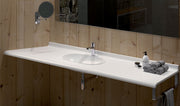Consolle sospesa in ceramica cm 150x55 con vasca integrata Ceramica Azzurra Size by CeramicStore | Lo specialista del tuo bagno
