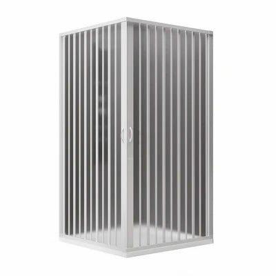 Box doccia 2 lati a soffietto rid. mod. rosy linea plisse cm 70 x 90