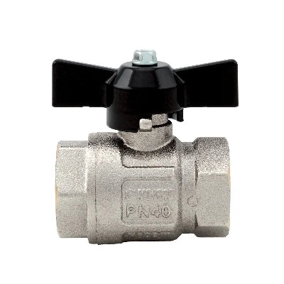 Valvola a sfera ff ideal passaggio totale 1/4 dn8 50bar/725psi farf.nera