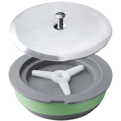 Tappo ad espansione per sifoni a pavimento piattello 125 mm diam. 100 piattello 125mm