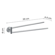Portasalviette a snodo a muro in Acciaio Inox Eros di Gedy - Cromato by CeramicStore | Lo specialista del tuo bagno