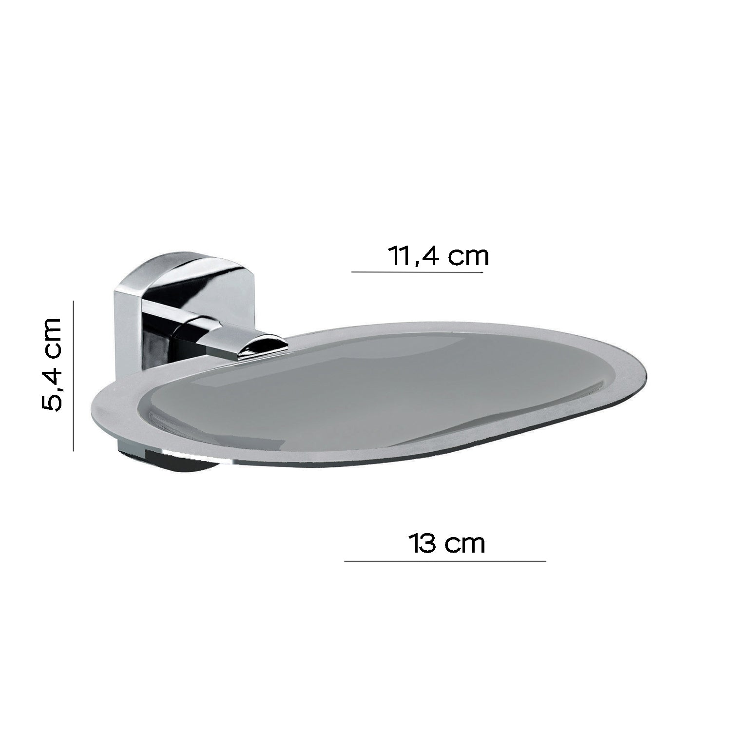 Portasapone inamovibile a parete di Gedy serie Edera Plus - Cromato by CeramicStore | Lo specialista del tuo bagno
