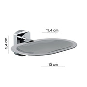 Portasapone inamovibile a parete di Gedy serie Edera Plus - Cromato by CeramicStore | Lo specialista del tuo bagno