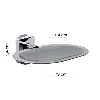 Portasapone inamovibile a parete di Gedy serie Edera Plus - Cromato by CeramicStore | Lo specialista del tuo bagno