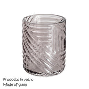 Portaspazzolini in vetro Gedy serie Corinne - Trasparente