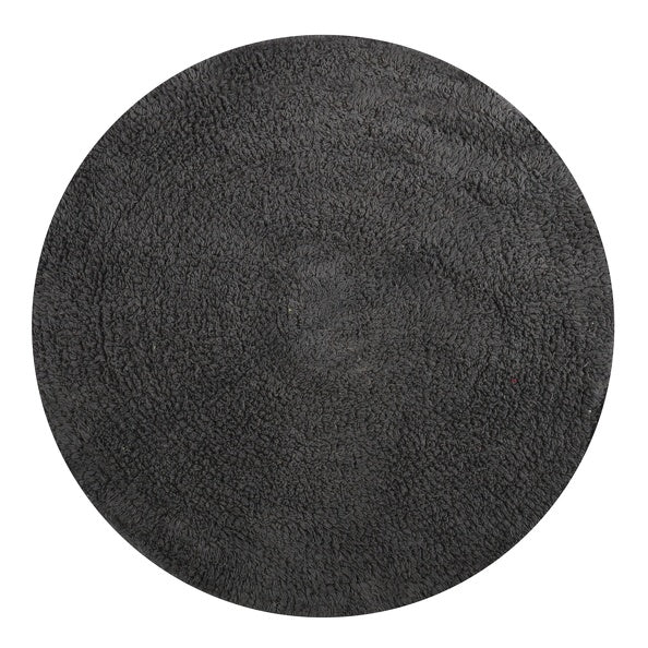 Tappetino da bagno rotondo in cotone à¸57cm grigio antracite by CeramicStore | Lo specialista del tuo bagno
