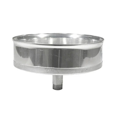 Tappo chiusura acciaio 316l con spurgo diam. 100