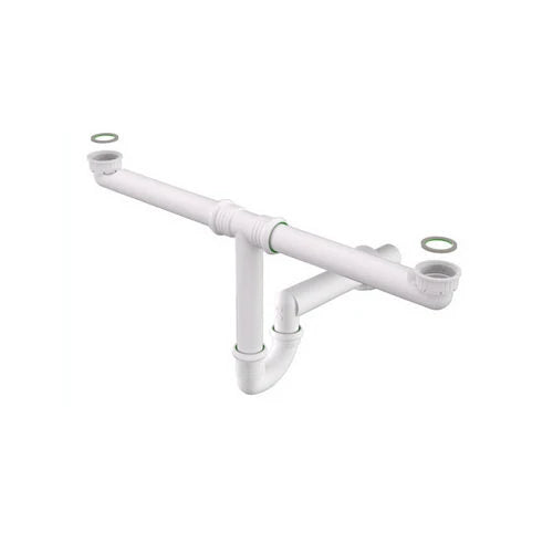 Sifone per lavelli cucina ring one a due vasche 1 1/2 x 50