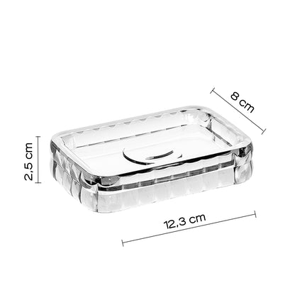 Portasapone da appoggio Gedy serie Glady - Trasparente