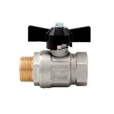 Valvola a sfera mf ideal passaggio totale 1/4 dn8 50bar/725psi farf.nera