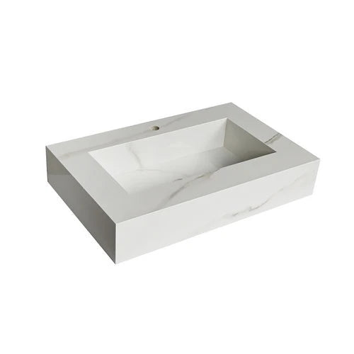 Top lavabo con vasca integrata sublime calacatta africa 50x120