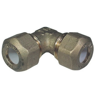 Gomito doppio per rame con ogiva teflon tiemme 1/2 x 10r