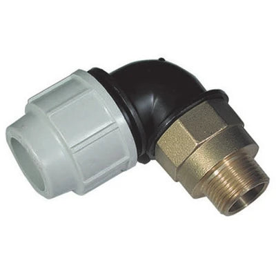 Gomito a 90 di transazione in ottone plasson 1 1/4 x 40
