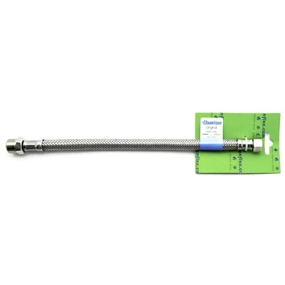 Flessibile inox modello normale cm. 25 s-brico dn10 ff 1/2 x 1/2