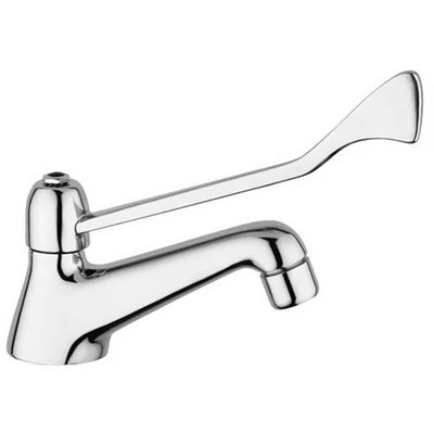Rubinetto collo cigno con leva clinica 1/2