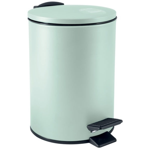 Pattumiera a pedale modello Adelar capienza 3 litri colore verde lucido opaco by CeramicStore | Lo specialista del tuo bagno