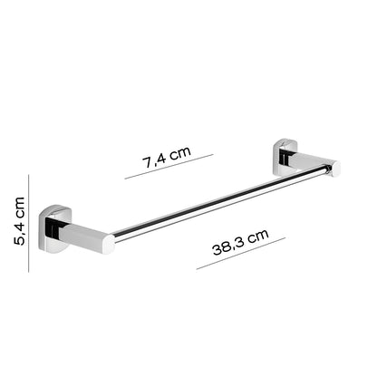 Porta asciugamani 35 cm a parete di Gedy serie Edera Plus - Cromato by CeramicStore | Lo specialista del tuo bagno