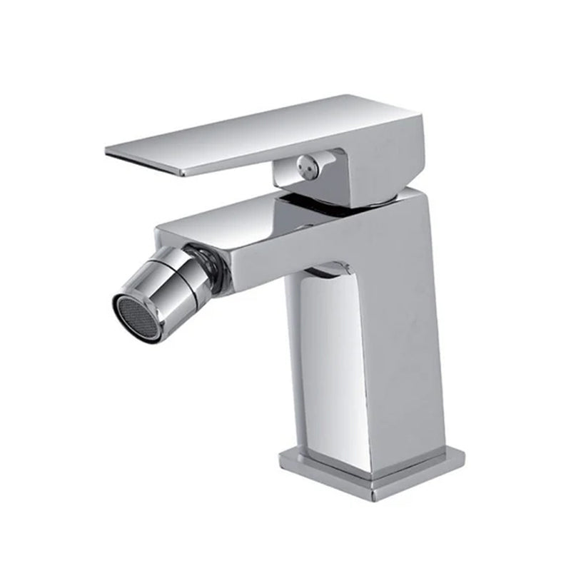 Rubinetto monocomando bidet RubiFlux Collezione Arkon con scarico clic-clac incluso - Finitura Cromata