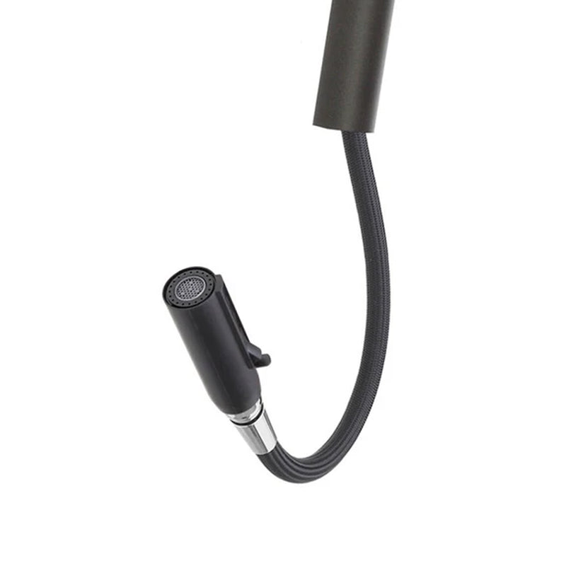 Rubinetto monocomando per cucina con doccino estraibile Rubiflux- Colore Nero opaco