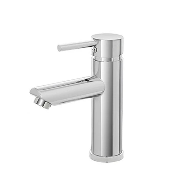 Rubinetto lavabo monocomando Materiale acciaio inox Rubiflux Collezione Paris Modello Brillant con scarico clic-clac incluso - Finitura Cromataq