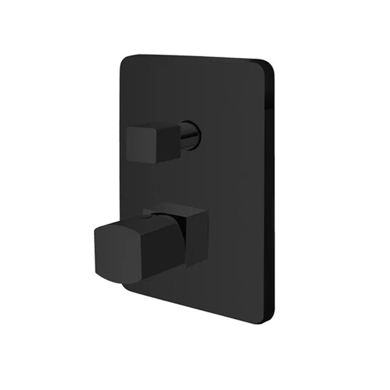 Rubinetto  a incasso doccia con deviatore a due vie Modello Lilium Modello Black Rubiflux - Colore Nero Opaco