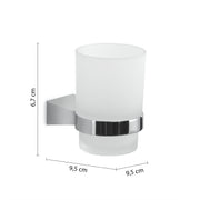 Portaspazzolini a parete in Acciaio Inox Gedy serie Tonale - Cromato