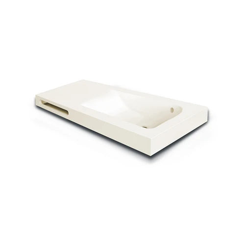 Lavabo linea emotion mod. joy 03 beige 121x46xh12 p.a. sx