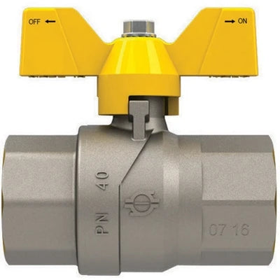 Valvola a sfera gas con farfalla futurgas ff 1/2 dn 15