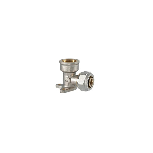Raccordo gomito femmina a staffa 1/2 x 20