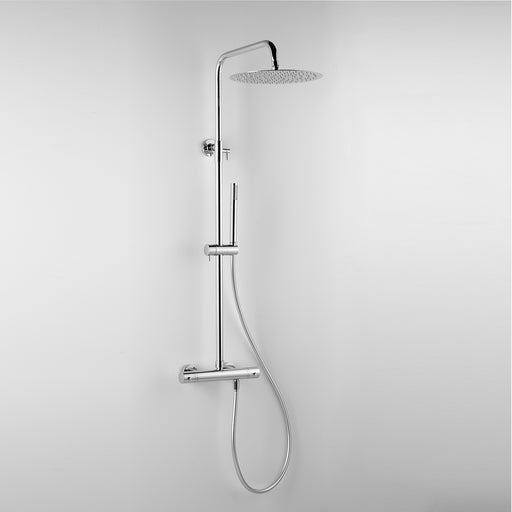Colonna doccia termostatica tonda con soffione d. 30 e corpo telescopico by CeramicStore | Lo specialista del tuo bagno