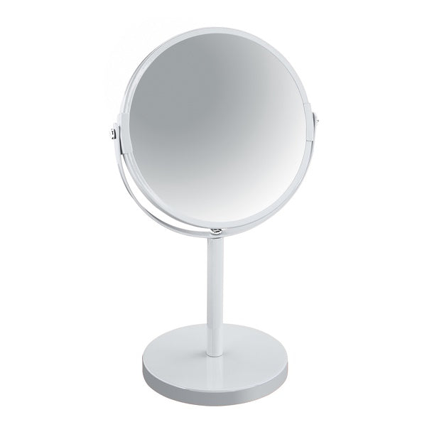 Specchio ingranditore su supporto in acciaio modello Sydney colore bianco by CeramicStore | Lo specialista del tuo bagno
