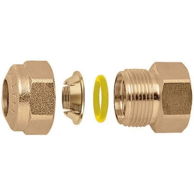 Raccordo o-ring diritto femmina per tubo rame 1/2 18