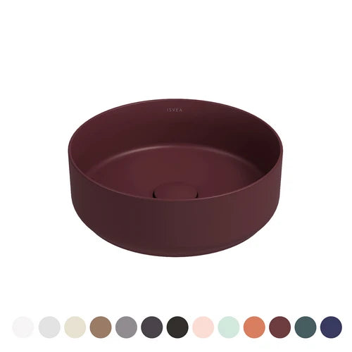 Lavabo d appoggio rotondo infinity nero opaco l. 36 cm