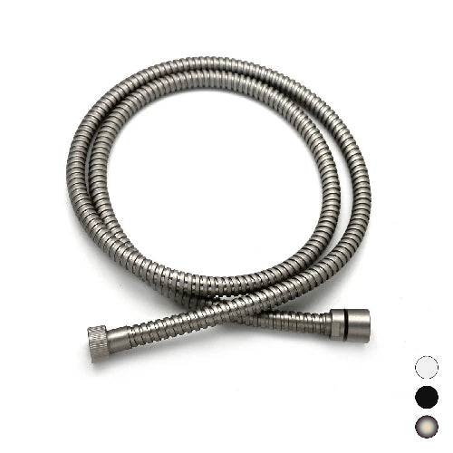 Flessibile doccia in ottone nero opaco cm 150