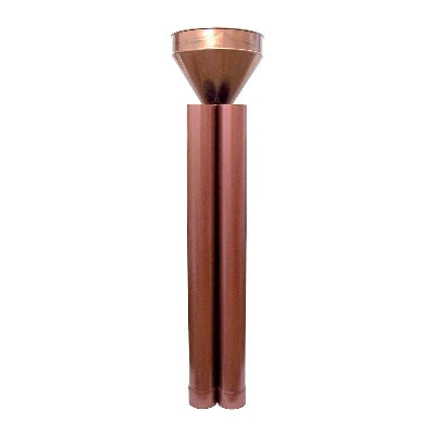 Kit raccoglitore tradizionale d acqua pluviale diam.100 rame rosso