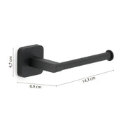 Portarotolo Gedy modello Tonga 14.3x6.9xH4.7 cm - Nero Matt