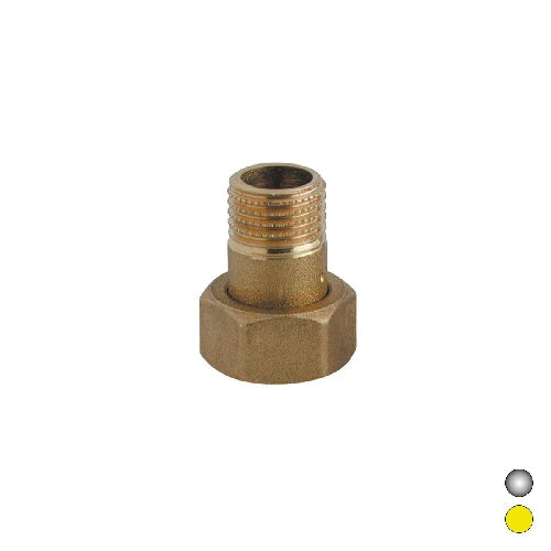 Bocchettone con o-ring e calotta 1 1/4 x 1 1/2 giallo