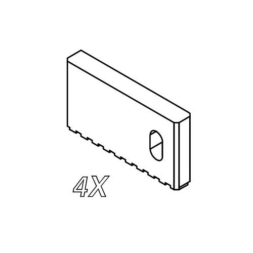 Gruppo fermo corsa per box doccia hexa -