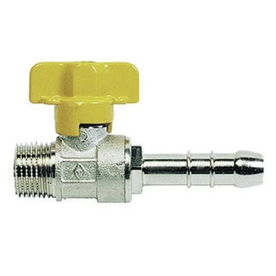 Rubinetto a sfera gas con portagomma m 1/2 x 0 9 gpl dn 10