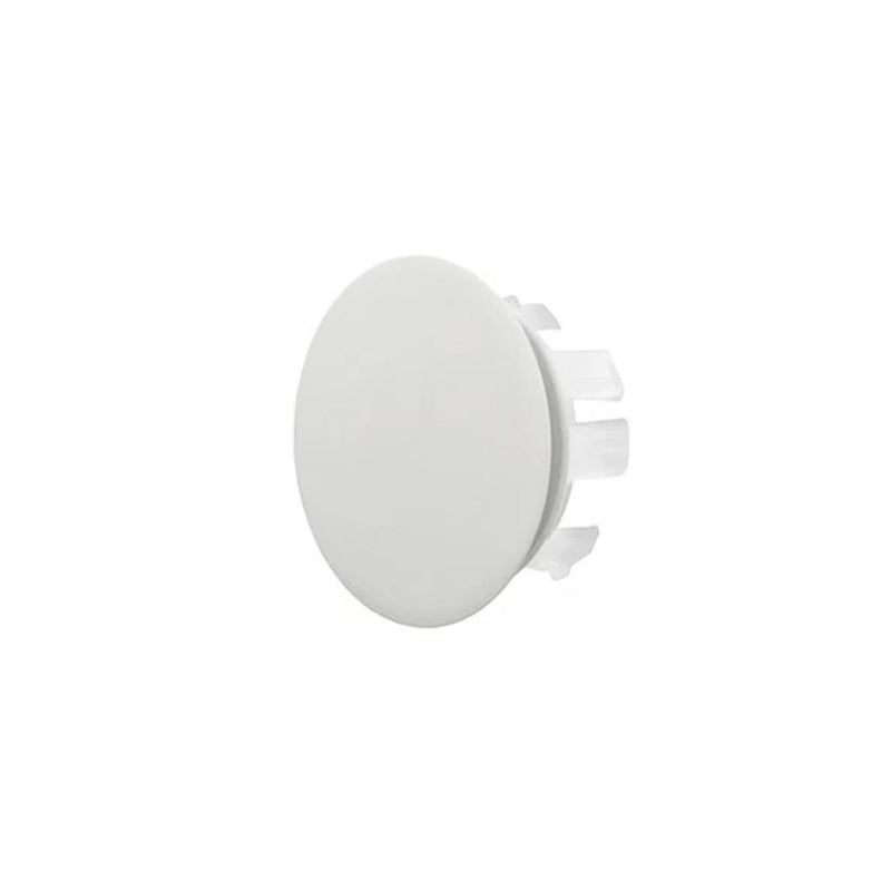 Ghiera troppopieno Rubiflux Materiale ottone per lavabi e bidet foro diametro 24 0 28 mm - Colore Bianco