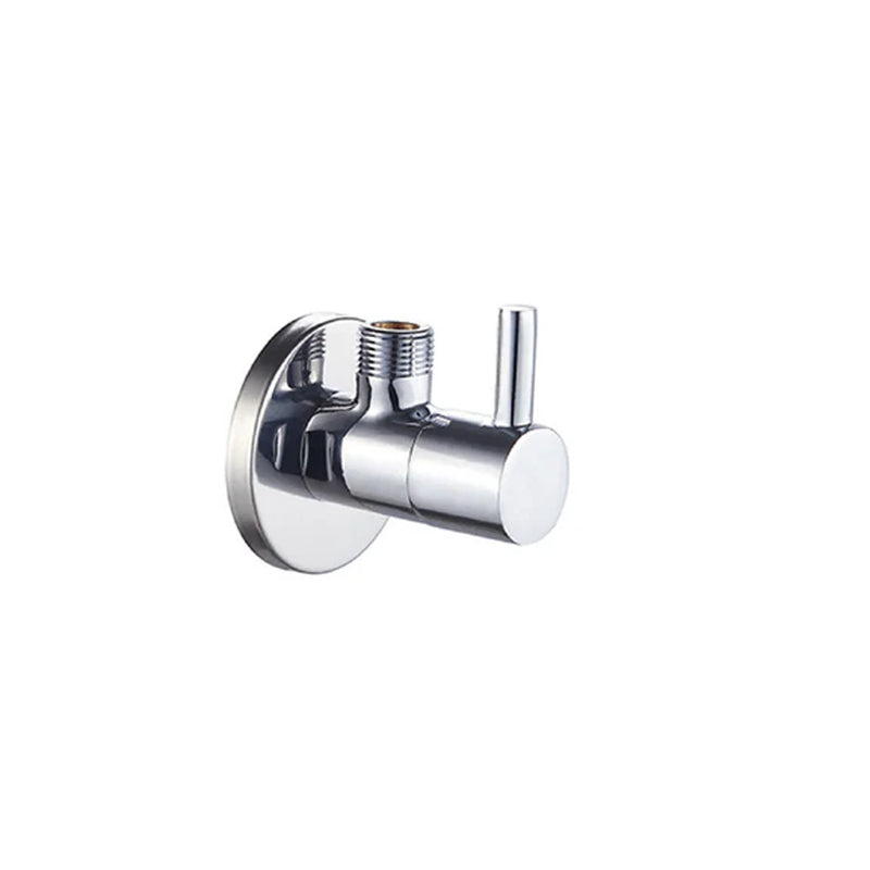 Rubinetto sottolavabo tondo Rubiflux Materiale ottone Attacchi 1/2" x 3/8"- Finitura Cromata
